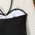 thumbnail image 6 of Hellosay One Piece Swimsuits for Girls Halter Bathing Suit Padded Smocking Beachwear Star Beach Swimwear Size 13-17, 6 of 7