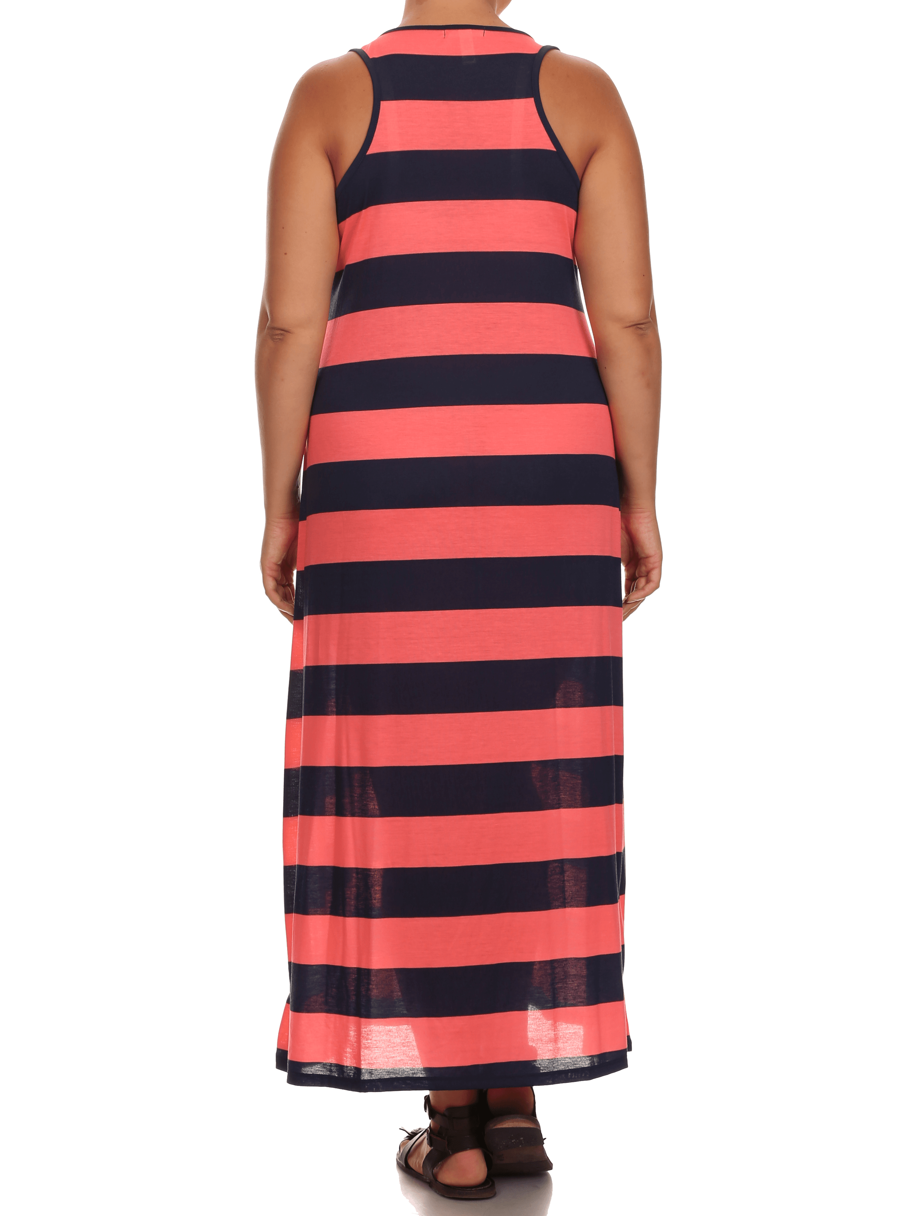 plus size racerback maxi dress