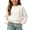 01-White, variant on AherBiu Boys Girls Knitting Tops Crew Neck Long Sleeve Sweaters Unisex Child Kid Toddlers Fall Casual Jumper Tops
