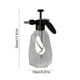 thumbnail image 3 of Botella de spray para lavado de coches 1.5L | Pulverizador de espuma de plástico transparente engrosado para jardín | Boquilla multiusos ajustable | Bomba manual de alta presión | Gris/Verde | 11,8, 3 of 6