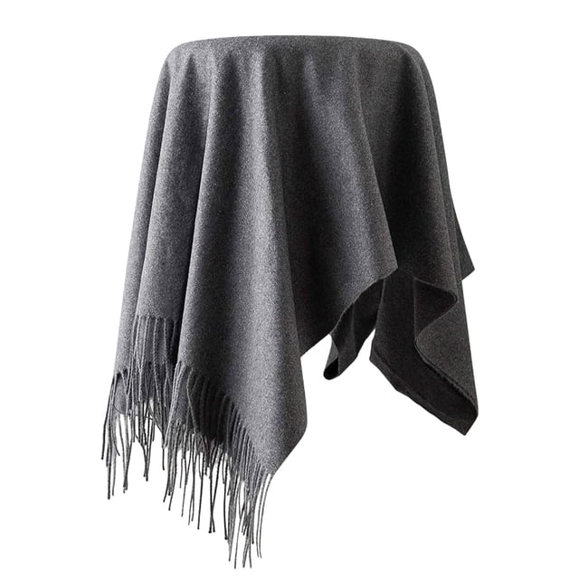 Minnieouse Suave otoño invierno abrigo estola bufanda bufanda unisex con borlas elegante y elegante regalo exquisito Accesorios de disfraces