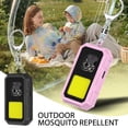 thumbnail image 2 of LED Personal Ultrasonic Mosquito Repeller, Mosquito repellent ultrasonic outdoor key buckle type, Sonic Sound Waves to Deter Mosquitoes & Insects for Camping, Hiking, Outdoor - Pink, 2 of 10