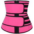 thumbnail image 1 of DANALA - Corsé de entrenamiento de cintura para mujer con transpiración 2 con cremallera de látex para adelgazar Ormromra WMZL-852-12, 1 of 6