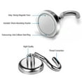 thumbnail image 5 of YasTant 4Pcs Strong Magnet Hooks for Hanging Heavy Duty, 100lb Heavy Duty Strong Neodymium Magnetic Hooks for Home, RV Car, Workplace Vertical Hanging, 5 of 7