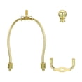thumbnail image 4 of Uxcell 5 inch Lamp Harp Kit with Finial Lamp Shade Holder Gold Tone, 1 Set, 4 of 6