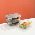 thumbnail image 4 of JoyJolt 3-Sectional Food Prep Storage Containers - Set of 5 - Black, 4 of 8