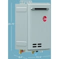 thumbnail image 3 of Rheem RTG-84XLN-3 8.4 GPM 180,000 BTU 120 Volt Residential Outdoor Natural Gas Tankless, 3 of 7