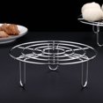 thumbnail image 4 of 20CM High-Legged 304 Stainless Steel Steamer Rack: Multi-Functional Kitchen Tool for Rice Cookers, Water-Insulated Design for Steaming Dim Sum, Dumplings, Mantou, Easy to Clean and Durable Home, 4 of 5