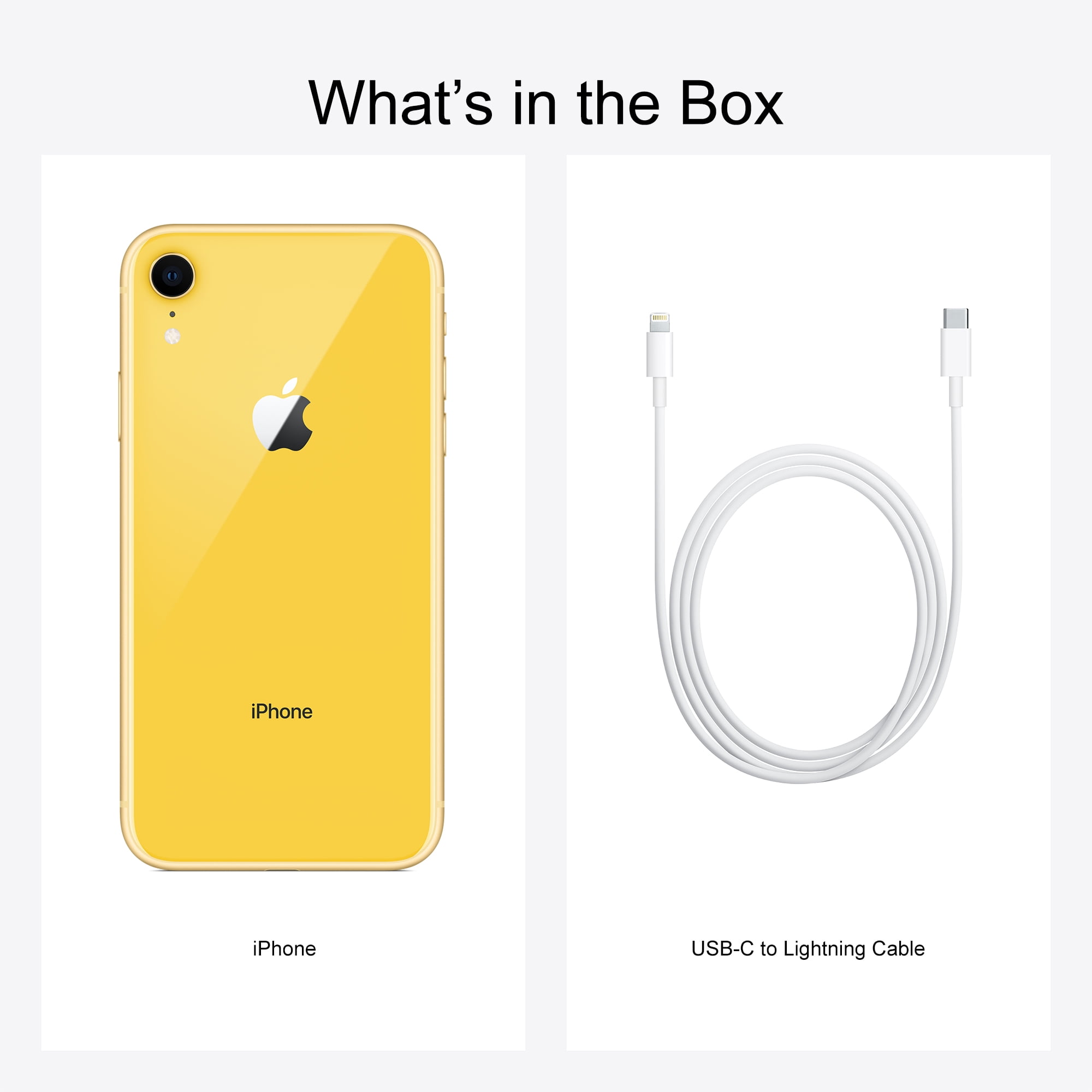 Walmart Family Mobile Apple iPhone XR, 64GB, Yellow- Prepaid