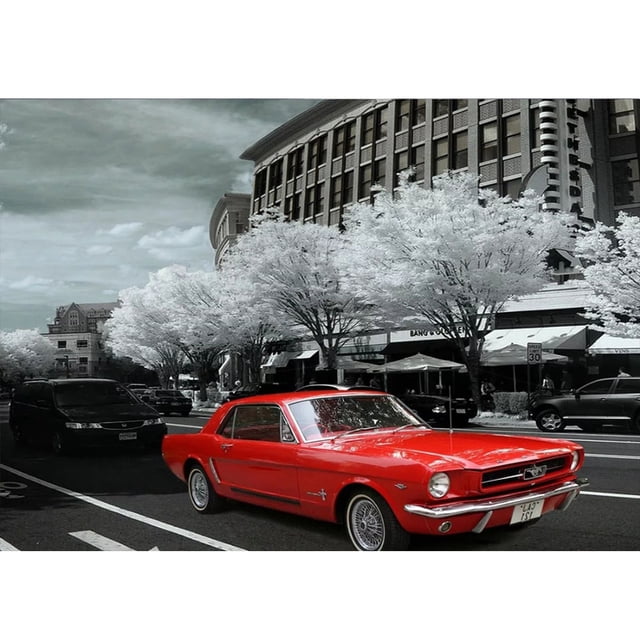 Diamond Painting (DB5575) Resin Square Kit 5D Retro Car Wall Handicraft (YQ9027) 20X30cm Hugtrwg Para estrenar