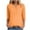 Orange, variant on vigerkar Women's Casual 3/4 Sleeve T Shirts Button V Neck Basic Tee Tops Loose Fit Summer Shirt Beach Vacation Outfits Hot Pink, L