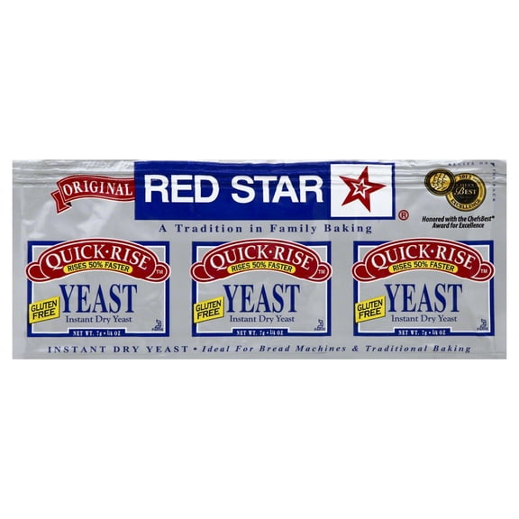 Pack Of 3 Red Star Quick-Rise Instant Dry Yeast - Original, 3 ct (Package May Vary)