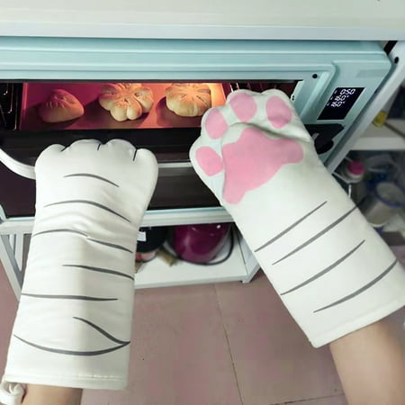 

Clearance Deals 1PCS Oven Mitts Kitchen Cooking Baking Heat Cat Glove Cat Design Heat Pot Holder Gloves for BBQ Thhvdrg Oven Mitts