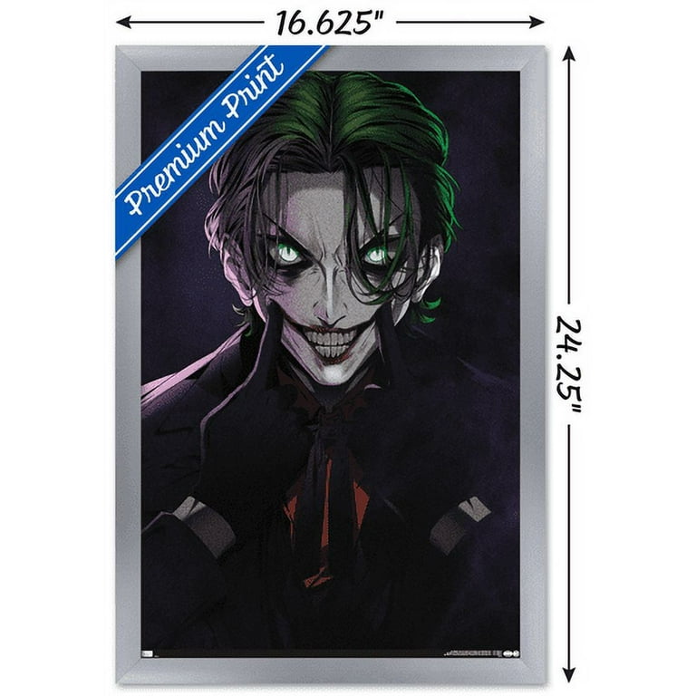 ©️deniime JOKER DC Comics - The Joker Anime - Smile Wall Poster, 14.725