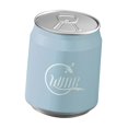 thumbnail image 4 of Cola Can Forma Press Tipo de lavabo la basura de diseño simple de diseño con basura de basura de tapa para la habitación de la sala de lavandería Azul con rueda, 4 of 8