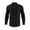 Black, variant on Mens Sweatshirt Under $10 Men's Band Collar Button Down Shirts Long Sleeve Business Casual Dress Shirt