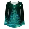 thumbnail image 3 of Qertyioot Chandail en Molleton de Noël pour Femmes, Manches Longues, Col Rond, Mode Décontractée, 3 of 5