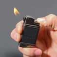 thumbnail image 4 of LAICAIW Pipe Lighter - Genuine Leather Soft Flame Refillable Butane Lighters for Men, 4 of 7