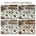 thumbnail image 7 of ODIKA Bordered Feline Motif Symmetrical Track Whimsical Round Print Refined Structured for Home Office, Gaming Room, Under Desk, Non-Slip Chair-Friendly, 7 of 7