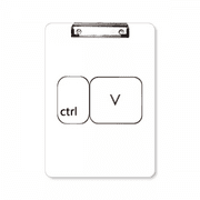 Keyboard Symbol ctrl V Clipboard Folder Writing Pad Backing Plate A4