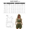 thumbnail image 3 of SUNBS Women's Lounge Set Two Piece Sleeveless High Waisted Shorts Summer Outfits, Size XS-2XL, 3 of 8