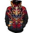 thumbnail image 5 of Sudadera con capucha con estampado 3D de samuráis para hombre, sudadera con capucha con gráfico de templario y armadura, sudaderas geniales de moda para niños, ropa de invierno, jersey superior, 5 of 5