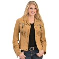 thumbnail image 3 of Scully Veste en Daim à Franges et Perles pour Femmes Rouille TG, 3 of 4