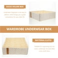thumbnail image 5 of WHAMVOX Underwear Organizer Foldable Socks Storage Case Underwear Organizer Divider Wardrobe Box, 5 of 8