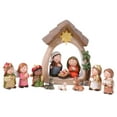 thumbnail image 2 of Set Nacimiento de Jesus Sunnimix 12x Resina Católica Sagrada Familia Figura religiosa, 2 of 8