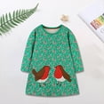 thumbnail image 6 of Tdoqot Toddler Girls Dresses- Cute Tshirt Dress Casual Long Sleeve Cotton Spring Clothes Green Size 5T, 6 of 7