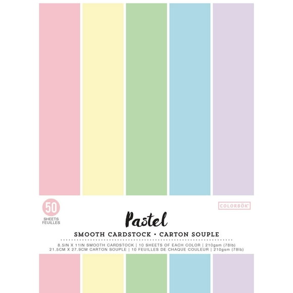 Carton souple Pastel de Colorbok 50 Feuilles