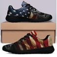 thumbnail image 3 of Black Labrador American flag Shoes Sneakers Black Size 11.5, 3 of 7