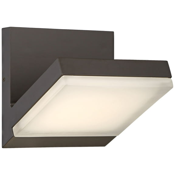 P1259-143-L-George Kovacs Lighting-Angle-22W 1 LED Outdoor Wall Sconce in Contemporary Style-6 Inches Wide by 6 Inches Tall-Oil Rubbed Bronze Finish