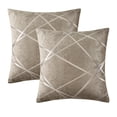 thumbnail image 1 of Versatile Soft Decorative Cushion Covers, Easy Insertion Removal for Quick Makeover (Square Gray, 2 Sets), 1 of 6