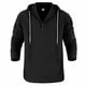 thumbnail image 4 of Ceisia Men's Oversize Hooded Half-Placket Flax Long-Sleeve Top Multi-Solid for Spring/Summer Gift, 4 of 9