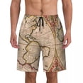 thumbnail image 1 of Men Board Shorts World Map Y2K Funny Swimming Trunks Colorful Geographic Quick Dry Trendy Large Size Beach Shorts, 1 of 5