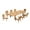Teak 4, variant on Grade-A Teak Dining Set: 5 Seater 6 Pc: 60" Round Table And 5 Wave Stacking Arm Chairs Outdoor Patio WholesaleTeak #51WV1206