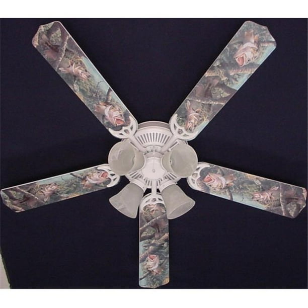 New Large Mouth Bass Fish Ceiling Fan 52 Apos Com New Large Mouth Bass Fish Ceiling Fan, Sports Themed Ceiling Fans