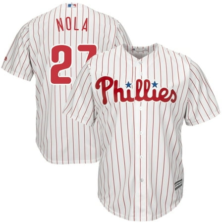 Philadelphia Phillies Connie Mack Stadium - Aaron Nola Philadelphia Phillies Majestic Official Cool Base Player Jersey - White
