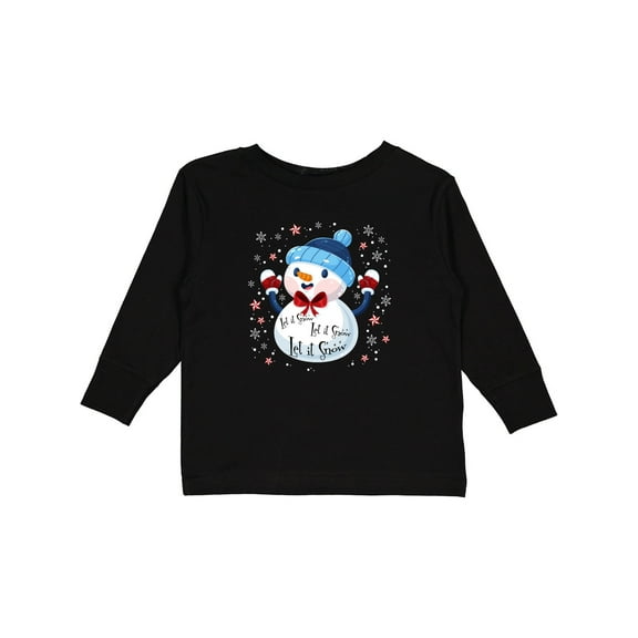 Inktastic Holiday Snowman Boys or Girls Long Sleeve Toddler T-Shirt