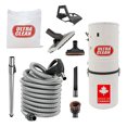 thumbnail image 1 of Ultra Clean SC100 Heavy Duty Powerful Central Vacuum System – Made in Canada – with Deluxe Hose and Accessories Combo Kit Ideal for Hardwood, Bare Floor and Rug (30 ft, Black), 1 of 5