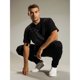 thumbnail image 5 of Adidas - Camiseta Linear Logo Repetido para Hombre (Negro, Blanco), 5 of 6