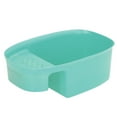 thumbnail image 3 of Cesta de lavado para fregadero, cesta de drenaje para el hogar, colador de malla en forma de sillín para residuos de cocina, verduras, frutas, verde, 3 of 14