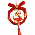 thumbnail image 6 of HILABEE 2024 Chinese New Year Hanging Decoration Charm Tassel Ornament Red Decorative Lucky Fu Character for Door Home Party Supplies C, 6 of 7