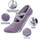 thumbnail image 4 of Calcetines de Pilates Calcetines de Agarre de Pilates para Mujeres 3 Pares de Calcetines de Yoga Antideslizantes con Agarres, Calcetines Respirables de Pilates Acolchados con Agarres para Mujeres Dan, 4 of 7