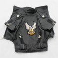 thumbnail image 2 of Glorious Eagle Pattern Dog Coat PU Leather Jacket Soft Waterproof Outdoor Puppy Outerwear Fashion Clothes For Small Pet(XXS-XXL) ShopWise Round, 2 of 7