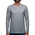 thumbnail image 1 of Playera Manga Larga Para Hombre De Algodón Pima y Tela Spandex Unbranded Co Long Sleeve Crew Neck Heather Gray XL, 1 of 6