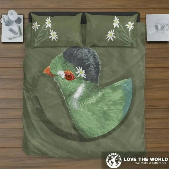 Juego de cama Turaco Pájaro de Suiza RLT13