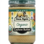 Once Again Organic Cashew Butter, 16 oz, (Pack of 6)