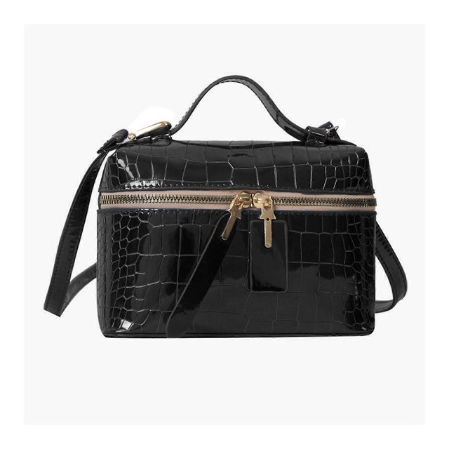 Sleek and Functional Shoulder Bags Large Capacity Handbag PU Bucket Bag for Carrying Various Items rose pink